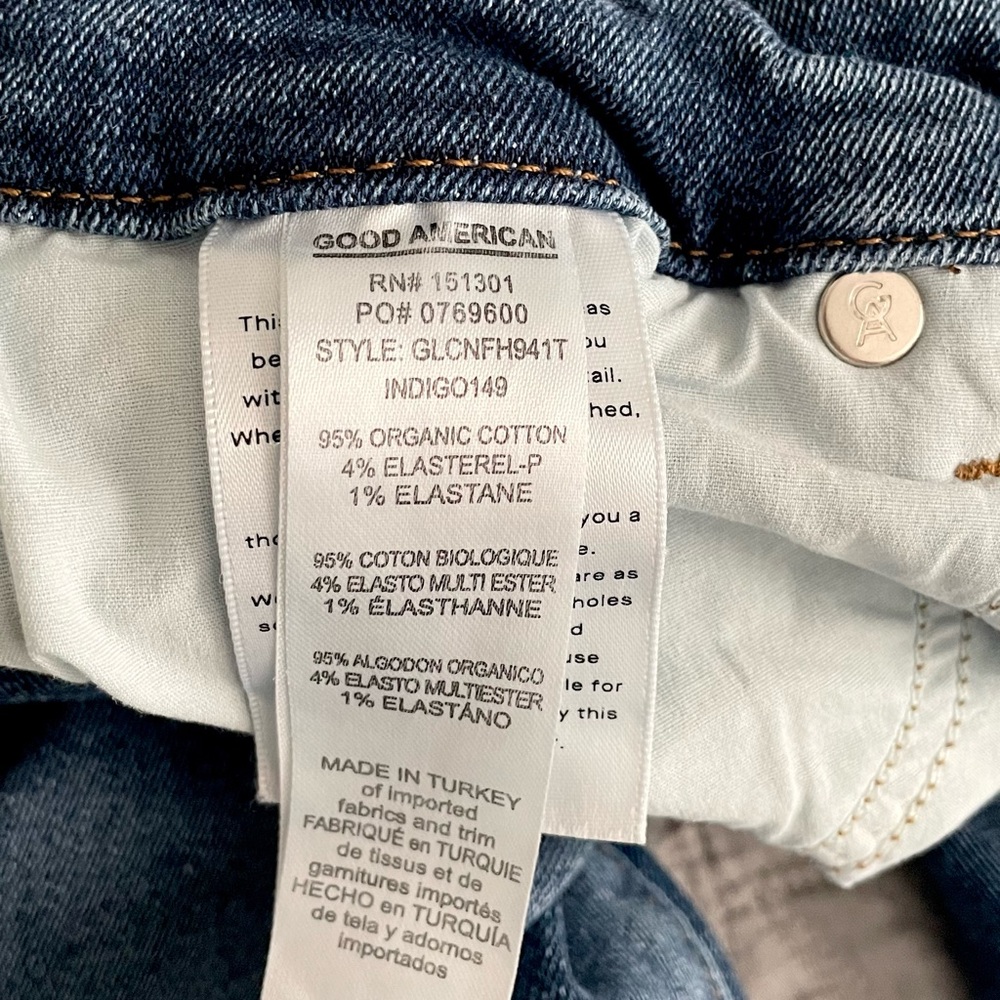 Good American Good Leg Mid Rise Skinny Jeans Sculpting Denim 8/29 GLCNFH941T - Picture 5 of 8
